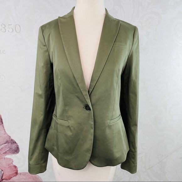 Banana Republic Olive Green Blazer Jacket NWT 4 - Picture 1 of 11